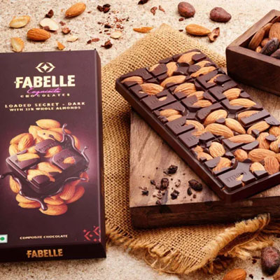 "ITC Kakatiya Loaded Secret - Milk Chocolate Bar with visible Almonds - Click here to View more details about this Product